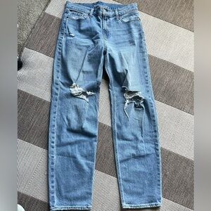 Old Navy Blue Straight Leg Jeans Classic Fit